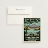 "Mountain View" - Wedding Invitations in Forest by Nam Bourassa - Invitation with Envelope