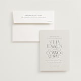"Unity" - Wedding Invitations in Porcelain by Jennifer Postorino - Invitation with Envelope