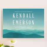 "Misty Mountain Range" - Wedding Invitations in Sky by Kelly Schmidt - Front