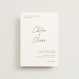 "modern classic" - Wedding Invitations in Jasmine by Pippa Shaw - Front