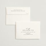"Boutique" - Wedding Invitations in Noir by Eric Clegg - FREE Recipient Addressing