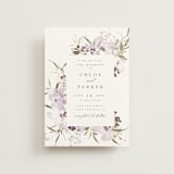 "Meadow Burst" - Wedding Invitations in Lilac by Grace Kreinbrink - Front