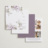 "Meadow Burst" - Wedding Invitations in Lilac by Grace Kreinbrink - Back of Card Options