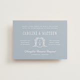 "Hartford" - Wedding Invitations in Powder by Erin L. Wilson - Front