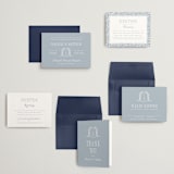 "Hartford" - Wedding Invitations in Powder by Erin L. Wilson - Invitation Suite