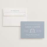 "Hartford" - Wedding Invitations in Powder by Erin L. Wilson - Invitation with Envelope