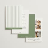 "Chic Script" - Wedding Invitations in Garden by Kelly Schmidt - Back of Card Options