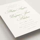"Chic Script" - Wedding Invitations in Garden by Kelly Schmidt - Detail