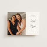 "Simply Classic" - Wedding Invitations in Ebony by Laura Hamm - Front