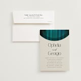 "Spectrum" - Wedding Invitations in Teal by Heather Schertzer - Invitation with Envelope