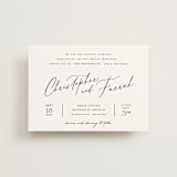 "Beautifully Scripted" - Wedding Invitations in Pearl by Hooray Creative - Front