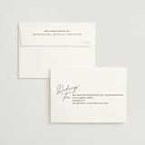 "Beautifully Scripted" - Wedding Invitations in Pearl by Hooray Creative - FREE Recipient Addressing