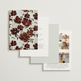 "harvest" - Wedding Invitations in Cabernet by Everett Paper Goods - Back of Card Options