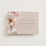 "Chalk Floral" - Wedding Invitations in Dove by Olivia Kanaley Inman - Front
