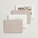 "Chalk Floral" - Wedding Invitations in Dove by Olivia Kanaley Inman - Back of Card Options
