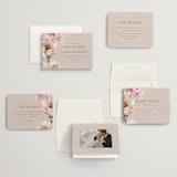 "Chalk Floral" - Wedding Invitations in Dove by Olivia Kanaley Inman - Invitation Suite