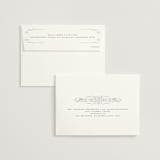 "Chantilly" - Wedding Invitations in Emerald by Kimberly Morgan - FREE Recipient Addressing