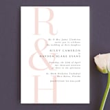 "over and over" - Wedding Invitations in Soft Peach by Lea Delaveris - Front