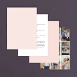 "over and over" - Wedding Invitations in Soft Peach by Lea Delaveris - Back of Card Options