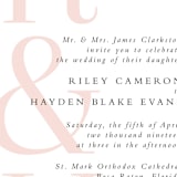 "over and over" - Wedding Invitations in Soft Peach by Lea Delaveris - Detail