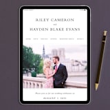 "over and over" - Wedding Invitations in Soft Peach by Lea Delaveris - FREE Wedding Website