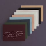 "over and over" - Wedding Invitations in Soft Peach by Lea Delaveris - Colored Envelopes Available