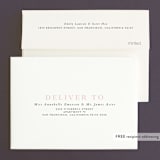 "over and over" - Wedding Invitations in Soft Peach by Lea Delaveris - FREE Recipient Addressing