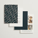 "Deco Garden" - Wedding Invitations in Dusk by GeekInk Design - Back of Card Options