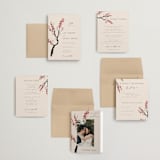 "Blossoms of Love" - Wedding Invitations in Champagne by frau brandt - Invitation Suite