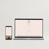 "Sunset Beach" - Wedding Invitations in Sand by Owl and Toad - FREE Wedding Website