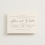 "Timeless" - Wedding Invitations in Taupe by Leah Bisch - Front