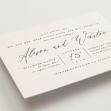 "Timeless" - Wedding Invitations in Taupe by Leah Bisch - Detail