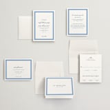 "Montauk" - Wedding Invitations in Blue Bell by Megan Davis - Invitation Suite