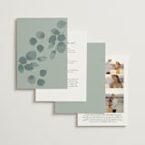 "Silver Dollar Eucalyptus" - Wedding Invitations in Silver Dollar by Shannon Chen of Four Wet Feet Studio - Back of Card Options