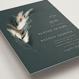 "Arched Pampas" - Wedding Invitations in Basil by Kaydi Bishop - Detail