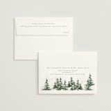 "On the Slopes" - Wedding Invitations in Fog by Mere Paper - FREE Recipient Addressing