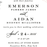 "Peony Floral Frame" - Wedding Invitations in Cornflower by Alethea and Ruth - Detail