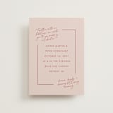 "Jot" - Wedding Invitations in Peach Cream by Snow and Ivy - Front