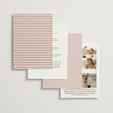 "Jot" - Wedding Invitations in Peach Cream by Snow and Ivy - Back of Card Options