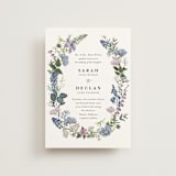 "Lilac Bloom" - Wedding Invitations in Lavender by Susan Moyal - Front