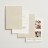 "Falling Foliage" - Wedding Invitations in Stone by Robert and Stella - Back of Card Options
