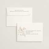"Sketched Flora" - Wedding Invitations in Cream by Paper Raven Co. - FREE Recipient Addressing