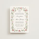 "Ornate" - Wedding Invitations in Peony by Sarah Knight - Front