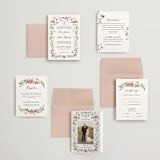 "Ornate" - Wedding Invitations in Peony by Sarah Knight - Invitation Suite