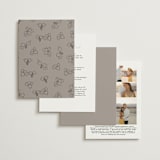 "Wine Label" - Wedding Invitations in Stone by Owl and Toad - Back of Card Options