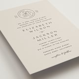"Wine Label" - Wedding Invitations in Stone by Owl and Toad - Detail