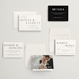 "Modern Classic Names" - Wedding Invitations in Onyx by Emily Betts - Invitation Suite