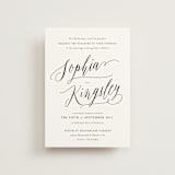 "Nothing Compares To You" - Wedding Invitations in Cream by Design Lotus - Front