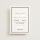 "Engraved names" - Wedding Invitations in Burgundy by Stacey Meacham - Front