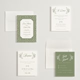 "Vintage Garden" - Wedding Invitations in Forest by Sherley Ferreira - Invitation Suite